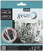 Gedeo Mirror Effect Metal Leaf Silver 12 Sheets