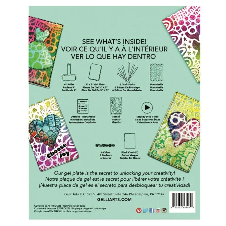 Gelli Arts Handmade Card Kit Handmade Card Kit SET
