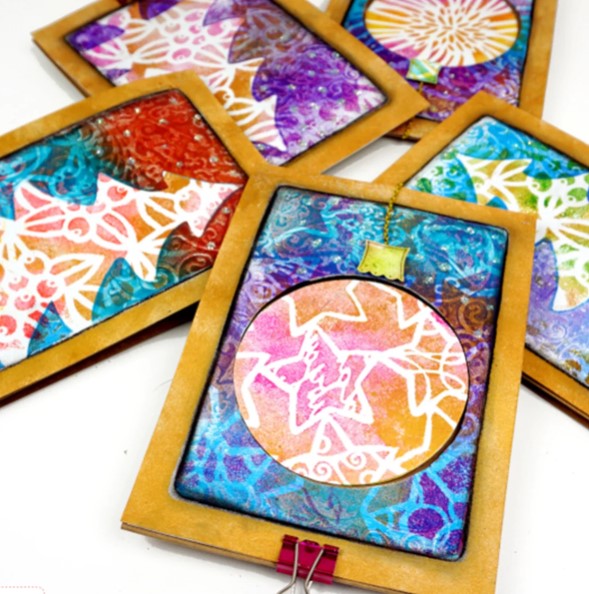 Gelli Arts Perfect Border Kit 4x6" Postcards SET