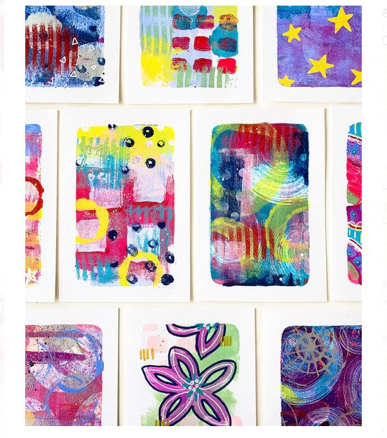 Gelli Arts Perfect Border Kit 4x6" Postcards SET