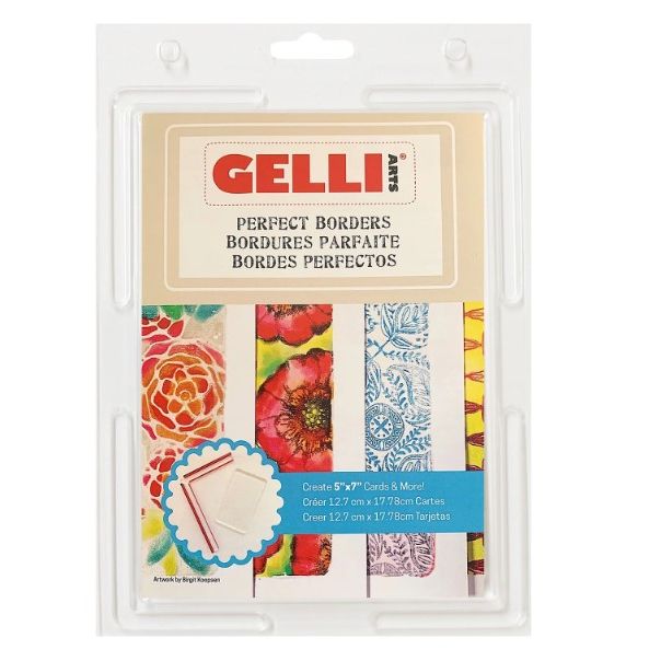 Gelli Arts Perfect Border Kit 5x7" Cards SET