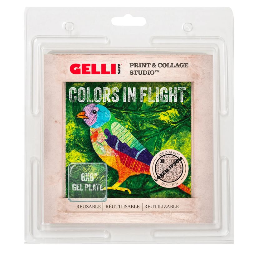 GELLI ARTS PRINTED COLLAGE KIT COLORS IN FLIGHT