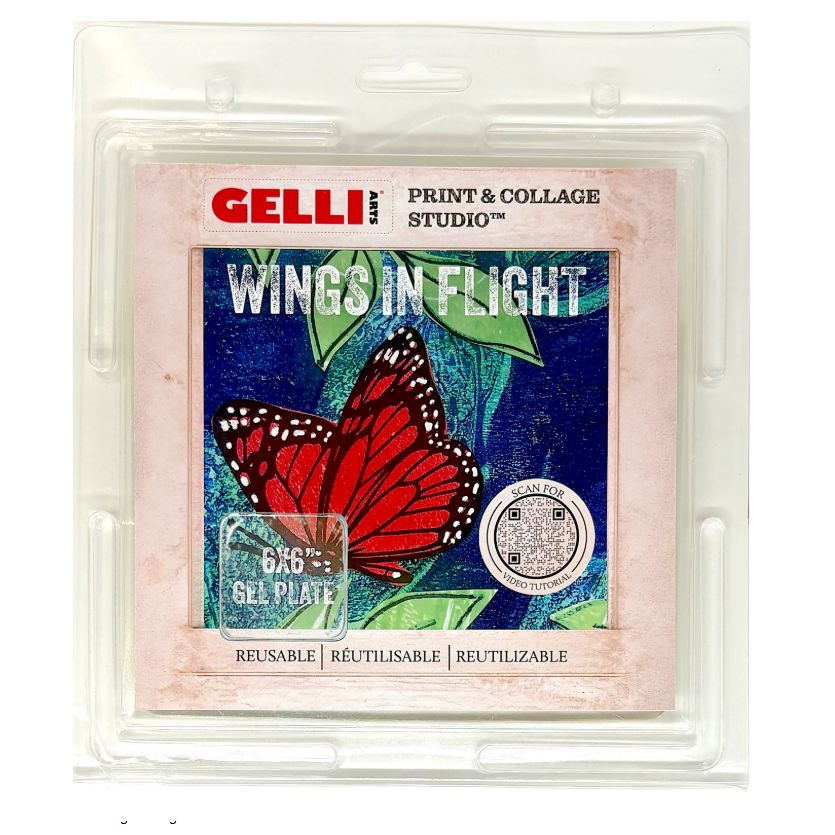 GELLI ARTS PRINTED COLLAGE KIT WINGS IN FLIGHT