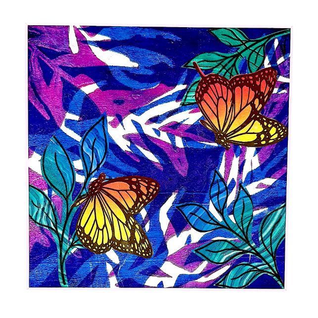GELLI ARTS PRINTED COLLAGE KIT WINGS IN FLIGHT