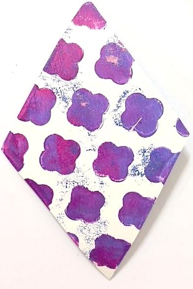 Gelli Arts Mini Printing Plate Octagon/Diamond/Quatrefoil 3"