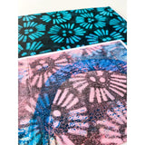 Gelli Arts Stencil Abstract Flower Design 5x7"