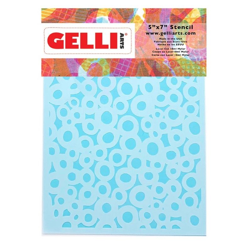 GELLI ARTS STENCIL DOTS DESIGN