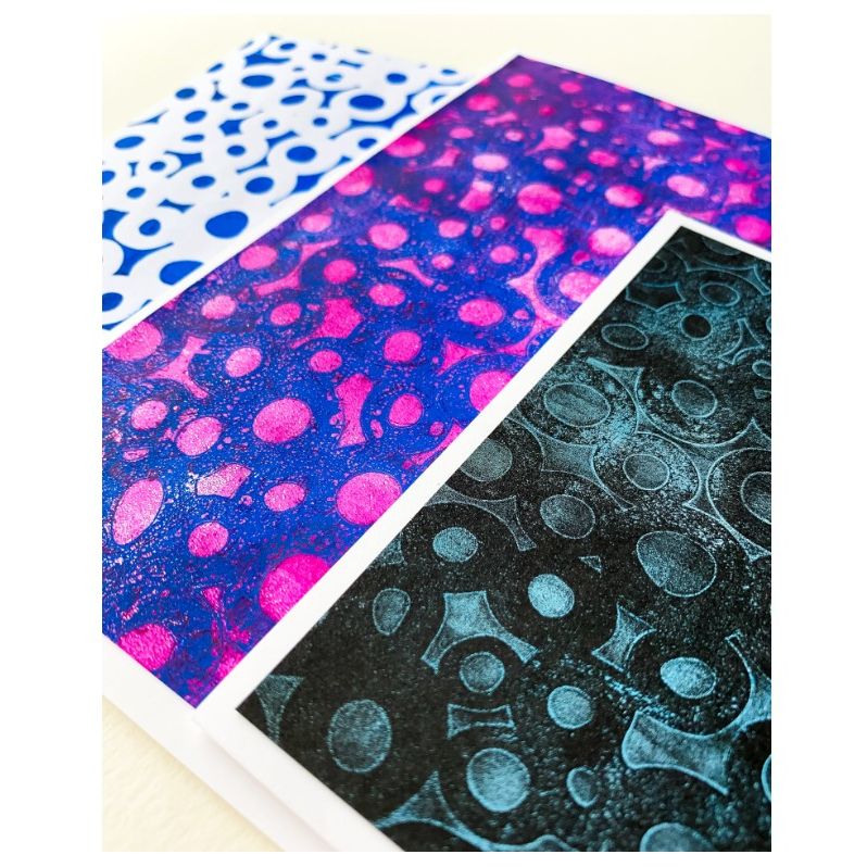 GELLI ARTS STENCIL DOTS DESIGN