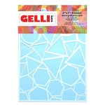 Gelli Arts Stencil Geo Design 5x7"