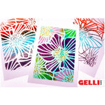 Gelli Arts Stencil Hellebore Design 5x7"