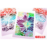 Gelli Arts Stencil Hellebore Design 5x7"