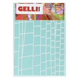 Gelli Arts Stencil Ladder Design 5x7"