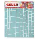 Gelli Arts Stencil Ladder Design 8x10"