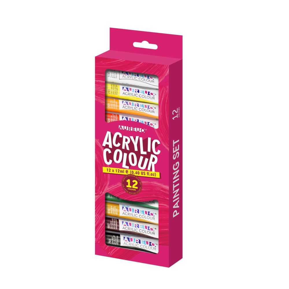 Product image for AUREUO STUDIO ACRYLIC SET 12