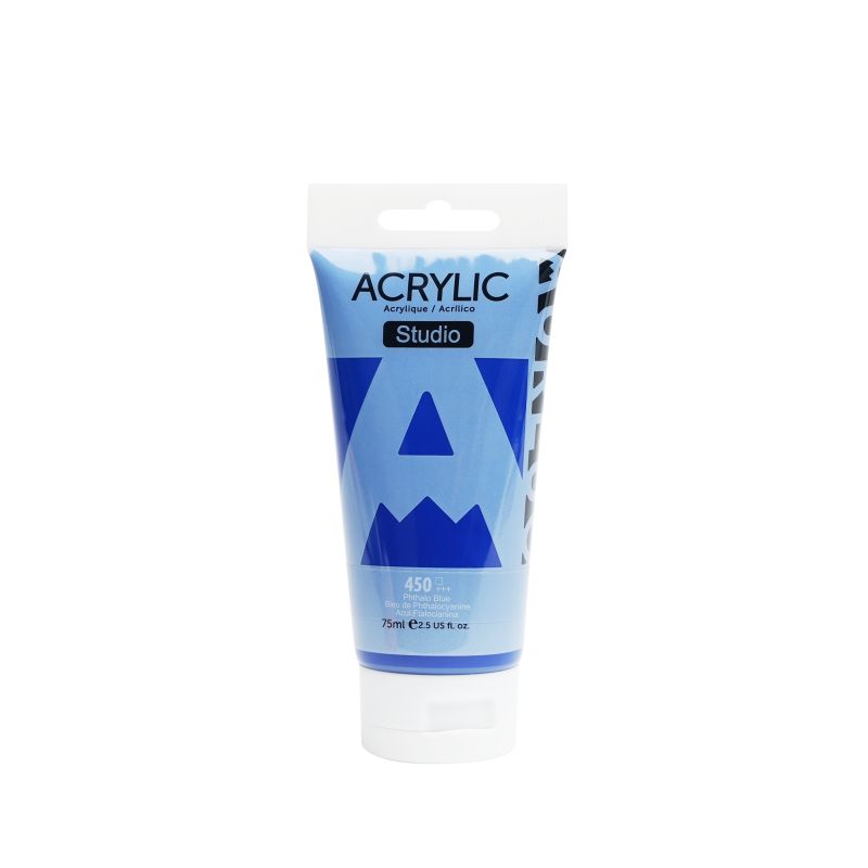 Aureuo Studio Acrylic Paint Phthalo Blue 450 75ml