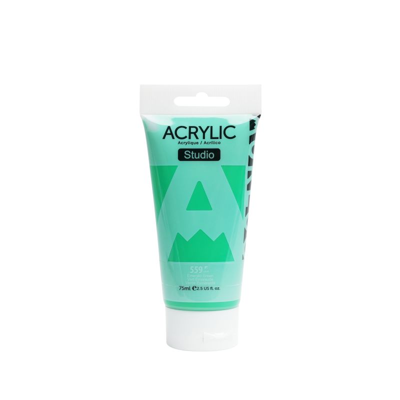 Aureuo Studio Acrylic Paint Emerald Green 559 75ml
