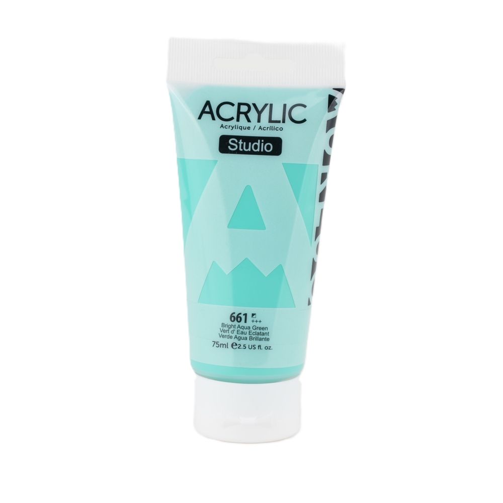 AUREUO STUDIO ACRYLIC PAINT BRIGHT AQUA GREEN 661