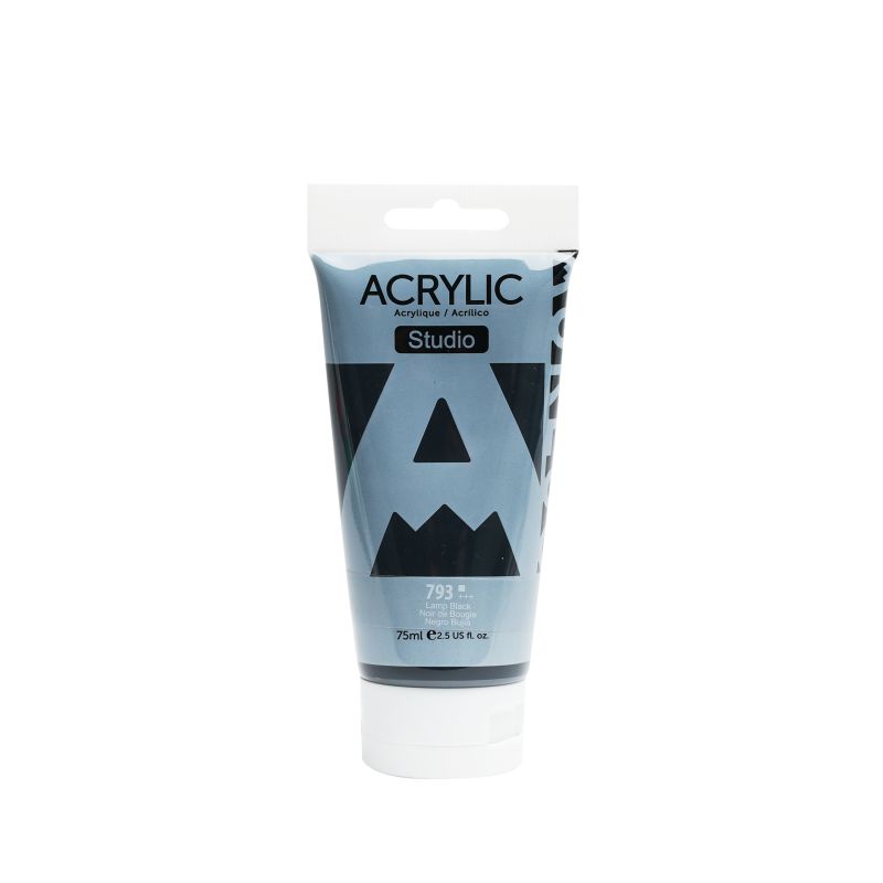 Aureuo Studio Acrylic Paint Lamp Black 793 75ml