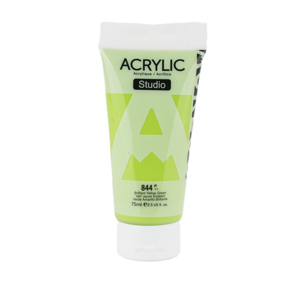 AUREUO STUDIO ACRYLIC PAINT BRILLIANT YELLOW GREEN 844