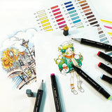 Aureuo Alcohol Marker Twin Tip Set 40 SET