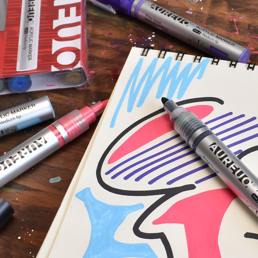 Aureuo Acrylic Marker Set 24 SET