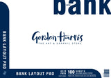 Gordon Harris Bank Layout Pad 50gsm 100 Sheets A2
