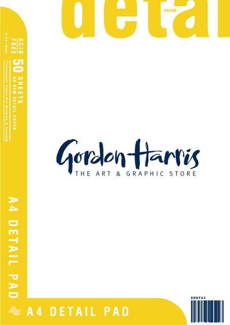 Gordon Harris Detail Lightweight Tracing Pad 60gsm 50 Sheets A4