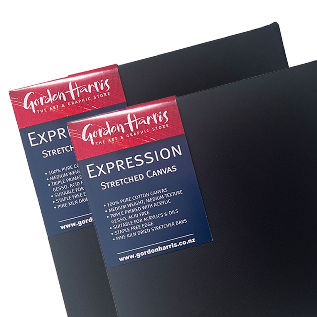 Expression Stretched Canvas Heavy Duty Black 12x16"