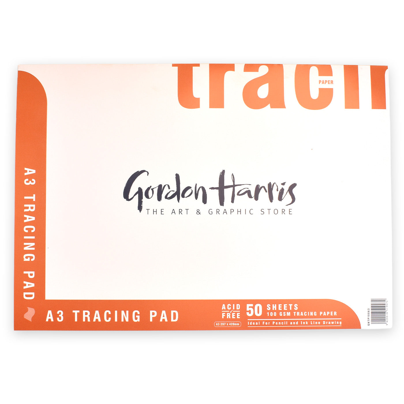 GORDON HARRIS TRACING PAPER PAD 100GSM 50 SHEETS