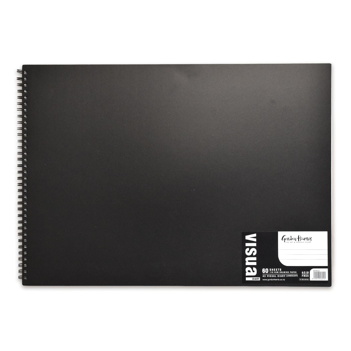Gordon Harris Visual Diary 110gsm Landscape 60 Sheet A3