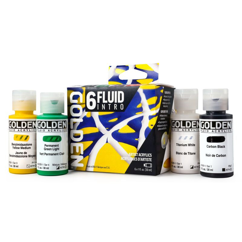 Golden Fluid Acrylic Paint Intro Set SET