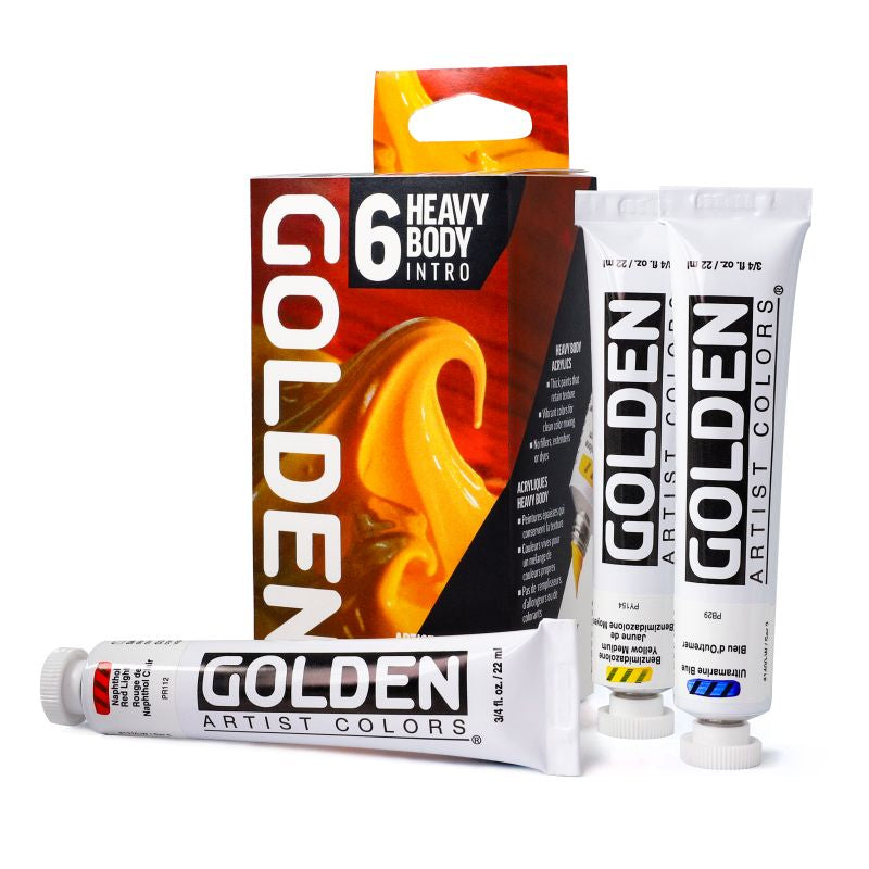 Golden Heavy Body Acrylic Paint Intro Set SET