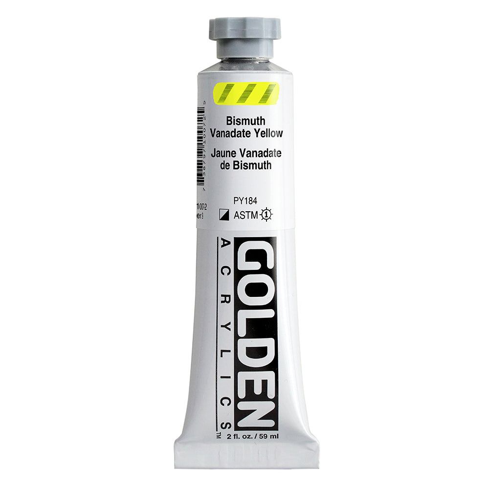 Golden Heavy Body Acrylic Paint Bismuth Vanadate Yellow
