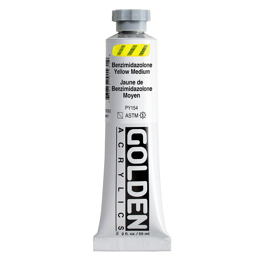Golden Heavy Body Acrylic Paint Benzimidazolone Yellow Medium