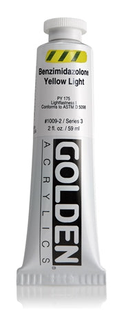 Golden Heavy Body Acrylic Paint Benzimidazolone Yellow Light 59ml