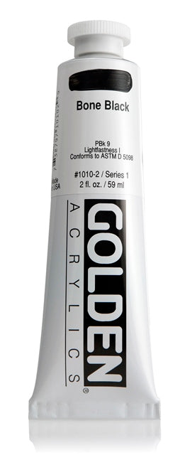 Golden Heavy Body Acrylic Paint Bone Black 59ml