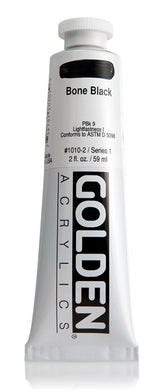 Golden Heavy Body Acrylic Paint Bone Black 59ml