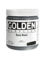 Golden Heavy Body Acrylic Paint Bone Black 237ml