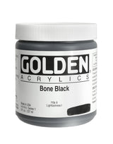 Golden Heavy Body Acrylic Paint Bone Black 237ml