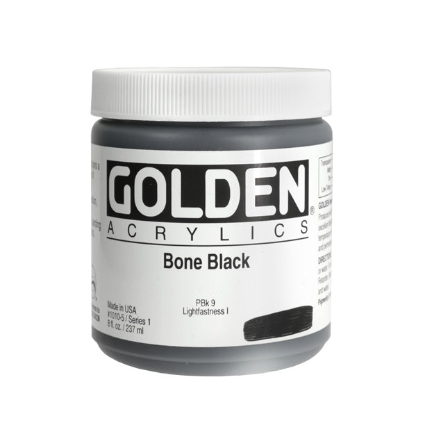 Golden Heavy Body Acrylic Paint Bone Black