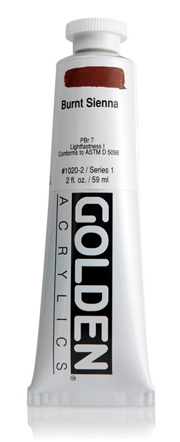 Golden Heavy Body Acrylic Paint Burnt Sienna 59ml