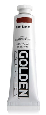 Golden Heavy Body Acrylic Paint Burnt Sienna 59ml