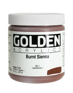 Golden Heavy Body Acrylic Paint Burnt Sienna 237ml