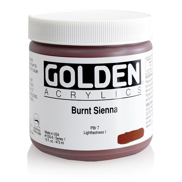 Golden Heavy Body Acrylic Paint Burnt Sienna