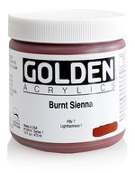 Golden Heavy Body Acrylic Paint Burnt Sienna 473ml