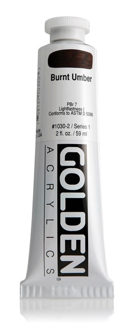 Golden Heavy Body Acrylic Paint Burnt Umber 59ml