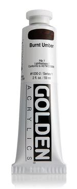 Golden Heavy Body Acrylic Paint Burnt Umber 59ml