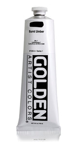 Golden Heavy Body Acrylic Paint Burnt Umber 148ml
