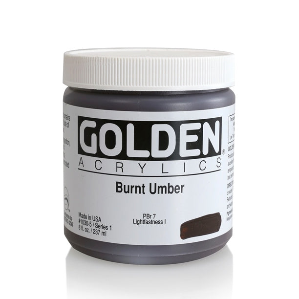 Golden Heavy Body Acrylic Paint Burnt Umber