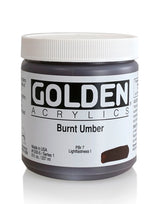 Golden Heavy Body Acrylic Paint Burnt Umber 237ml